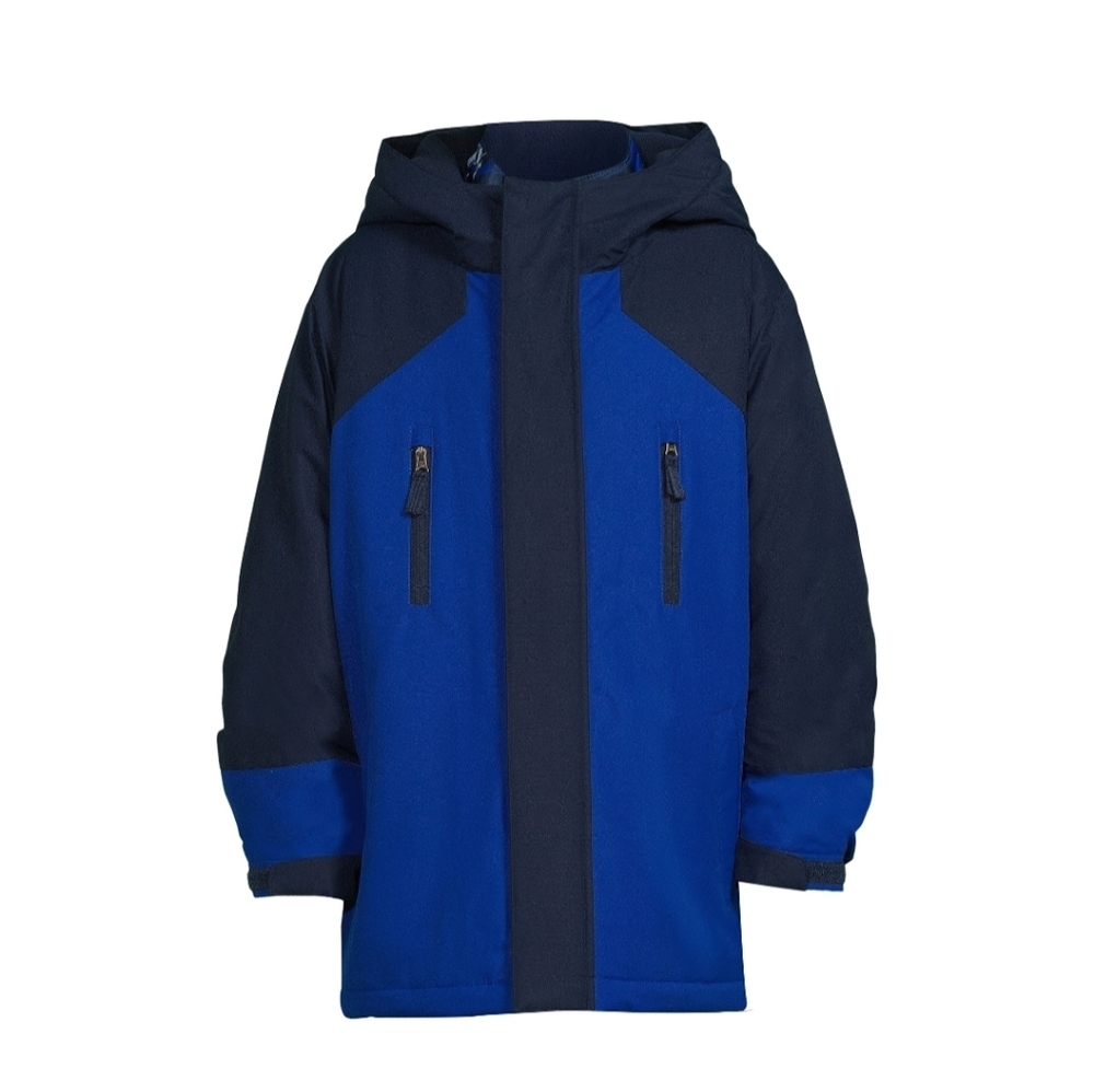 Swiss Tech Boys 3-in-1 System Winter Snow Jacket with Hood Really Royal Blue Cam